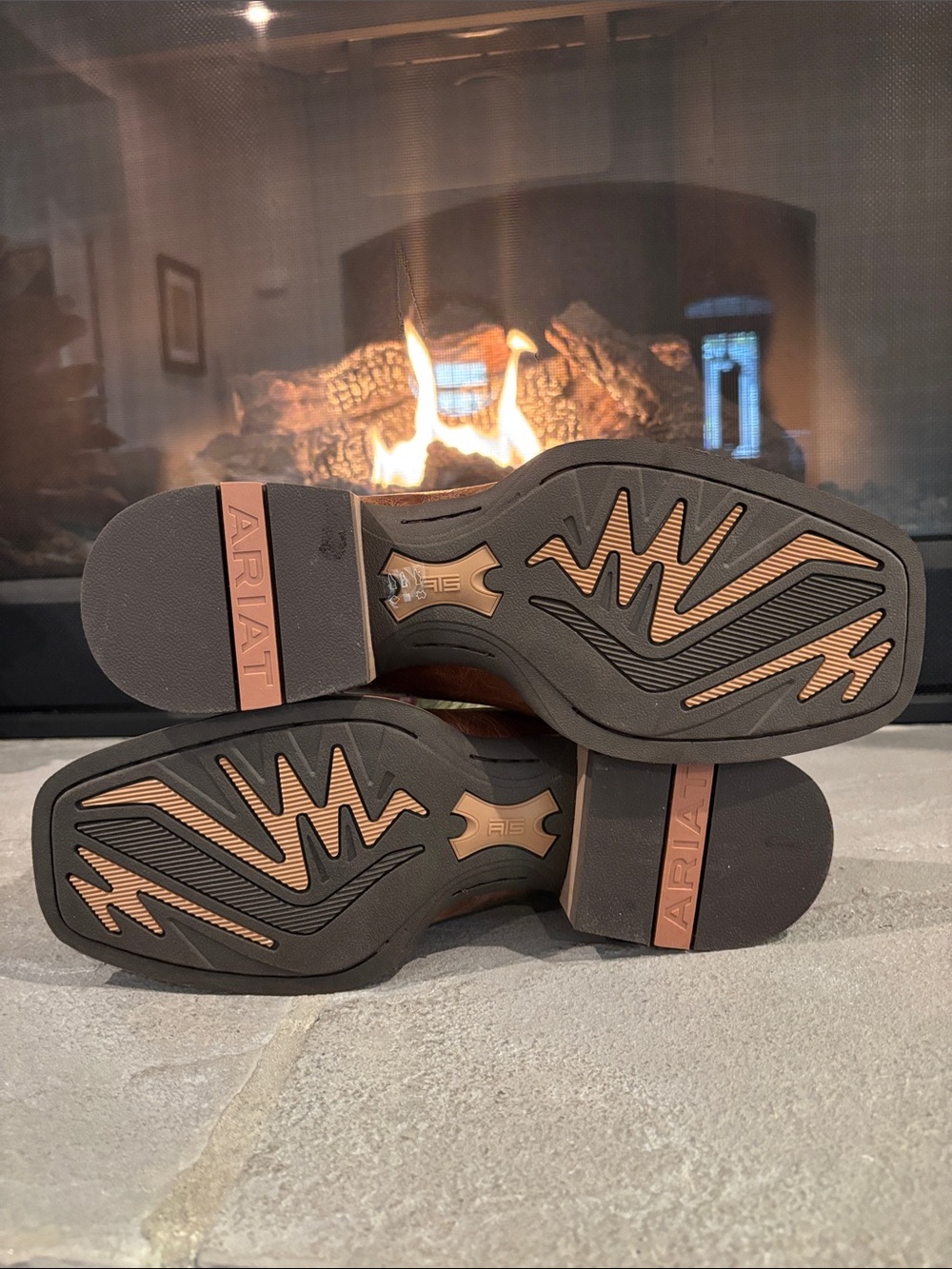 Ariat Slingshot Dark Tan/Easy
Green,ATS,Smartlite Sole,leather,square,Western - Picture 7 of 15